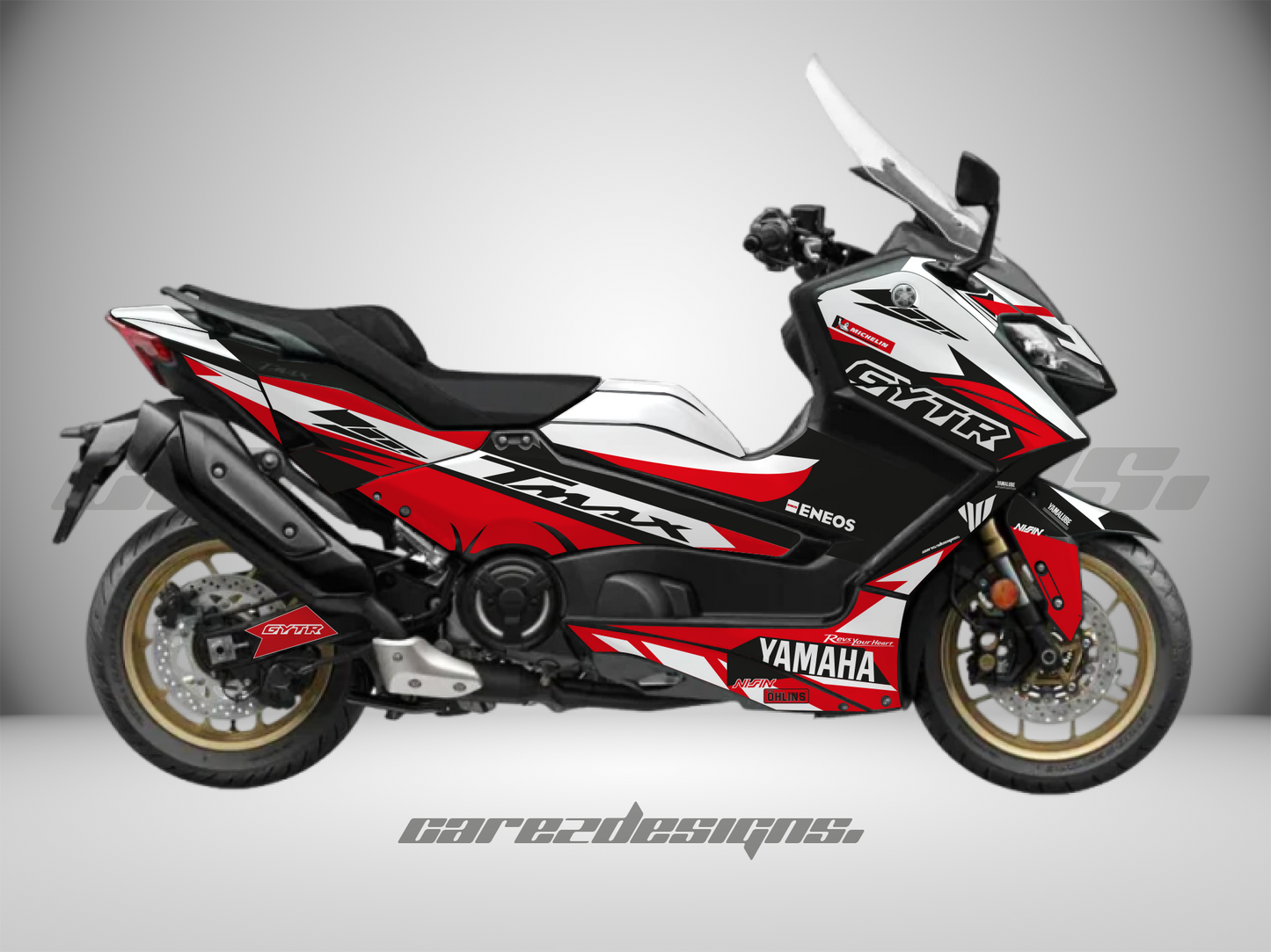 Kit Adhesivos Yamaha Tmax (All Models) GYTR Rojo