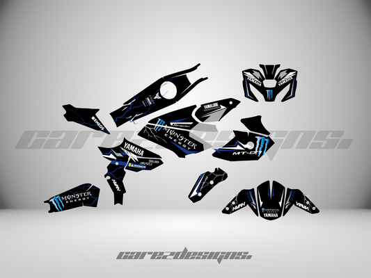 Kit Adhesivos Yamaha Mt07 (All Models)- Monster Blue Edition