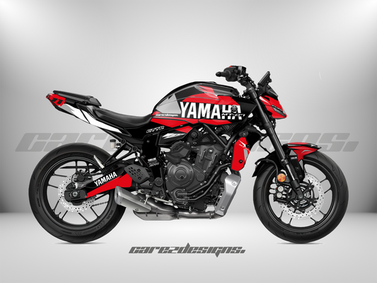 Kit Adhesivos Yamaha Mt07 (All Models) Racing Red