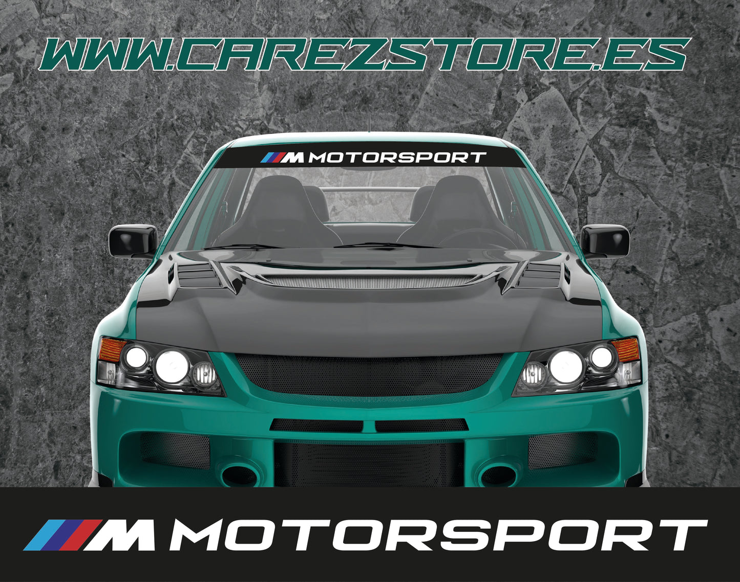 parasol vinilo mmotorsport fondonegro