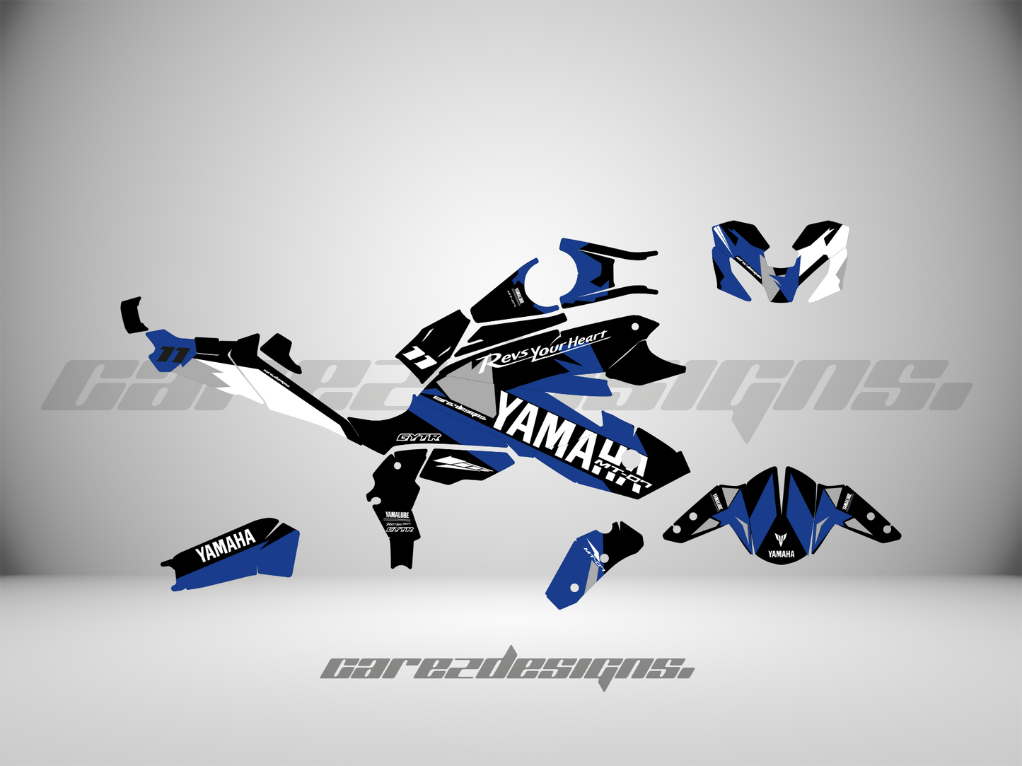 Kit Adhesivos Yamaha Mt07 (All Models) Racing Blue